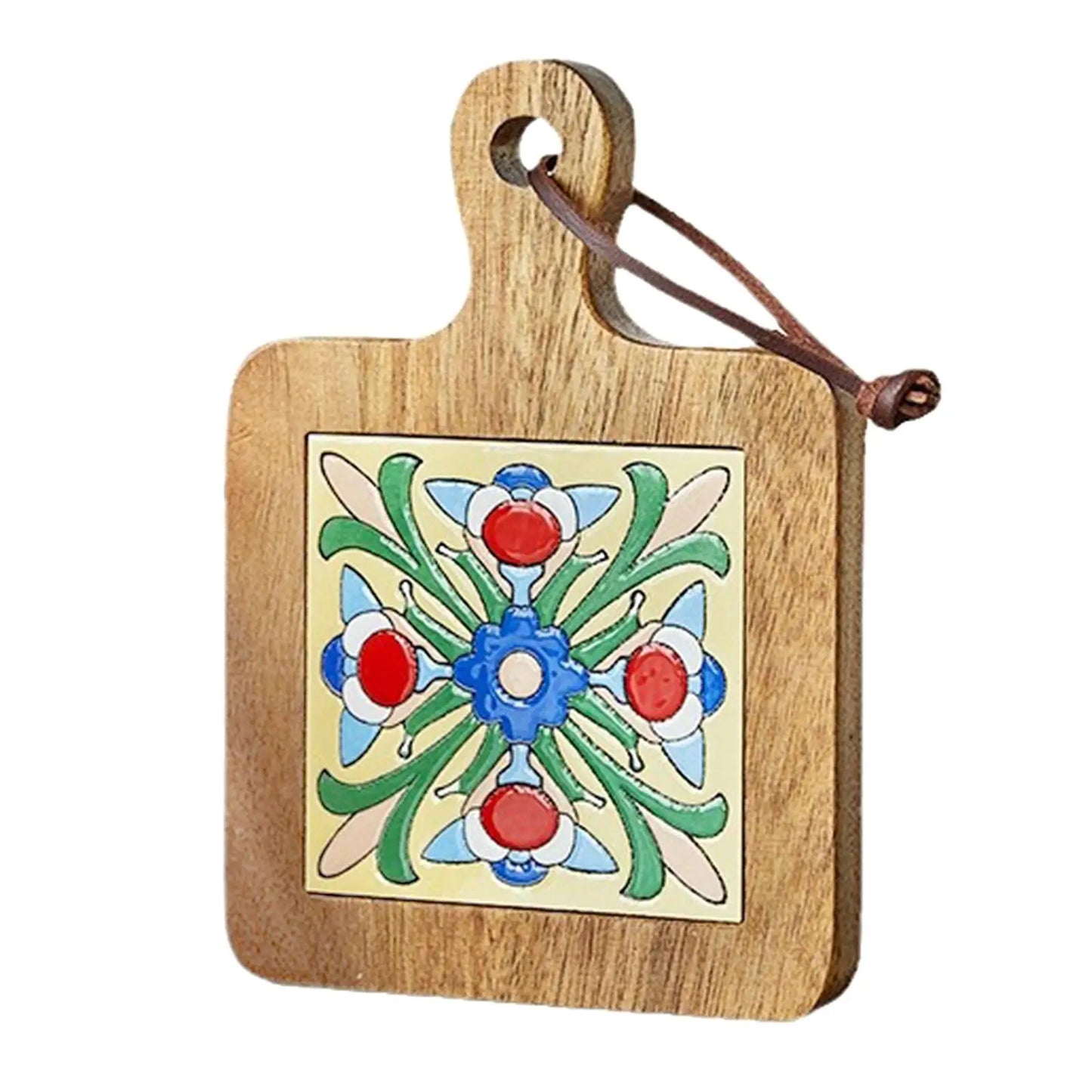 Wood Tiles Pot Mat Novelty Heat Resistant for Hot Tea Coffee Restaurants