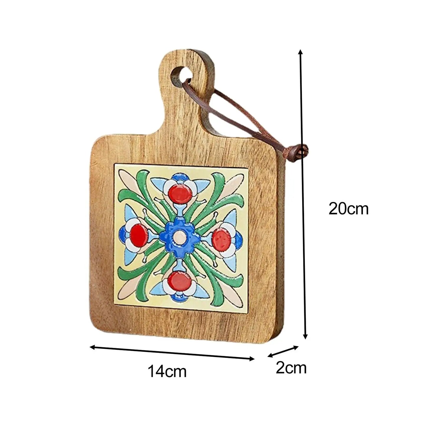 Wood Tiles Pot Mat Novelty Heat Resistant for Hot Tea Coffee Restaurants