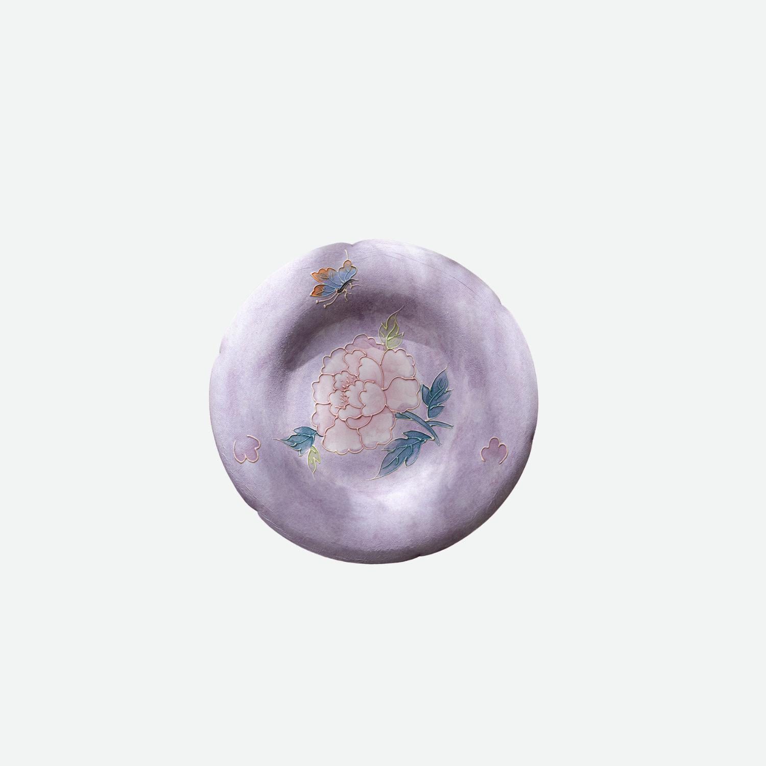 Purple Floral Saucer