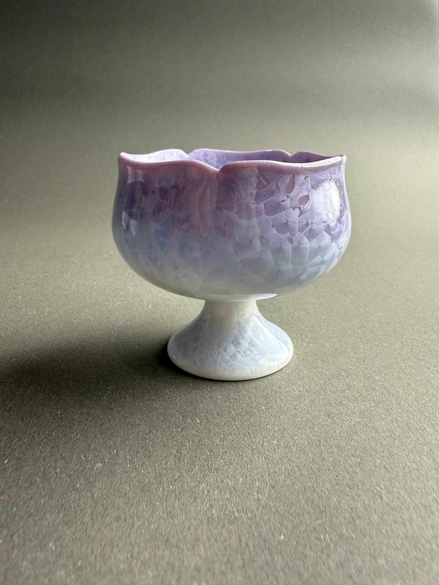 Kiln-Transformed Crystal Glaze Rose Cup - Moonlight Friday