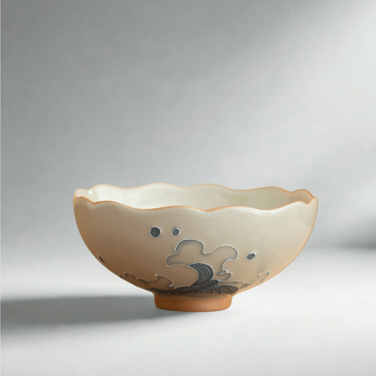 Pair of Wide Rim Teacups - Moonlight Friday