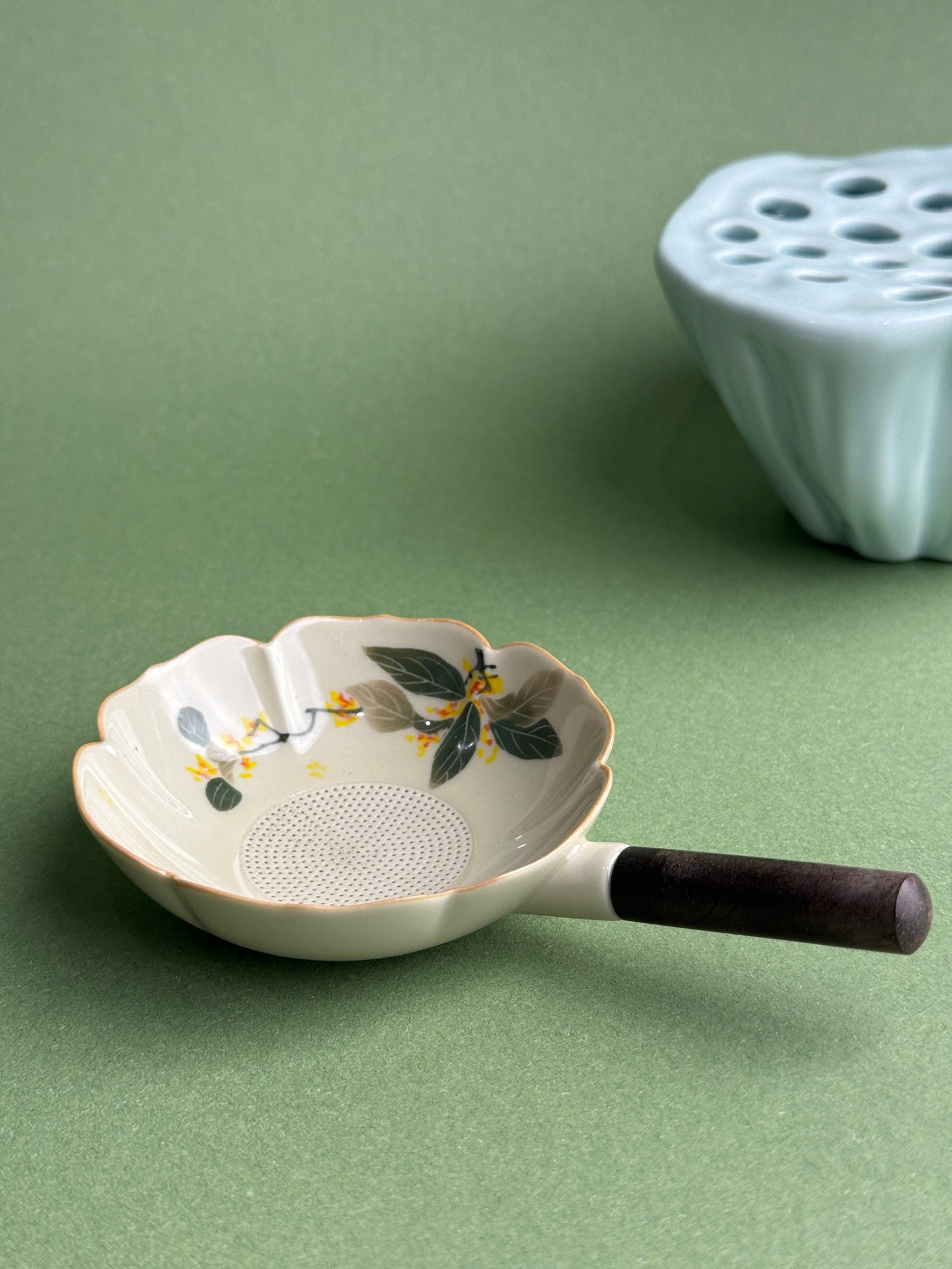 Plant Ash Wooden Handle Tea Strainer - Moonlight Friday