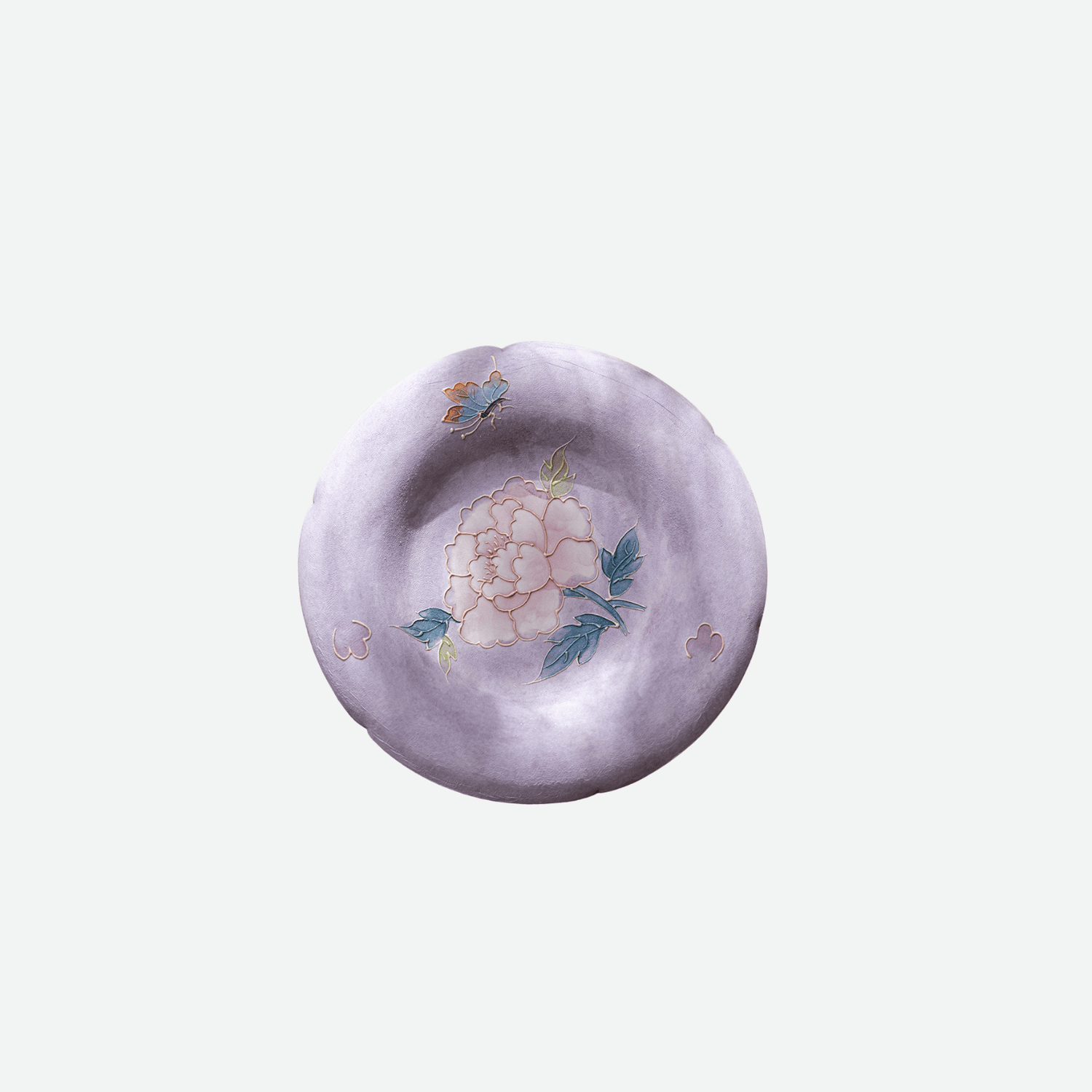 Purple Floral Saucer - Moonlight Friday