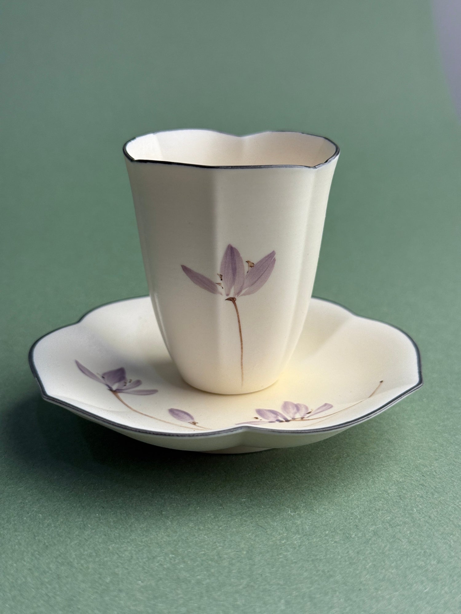 Purple Orchid Tea Cup + Saucer Set - Moonlight Friday