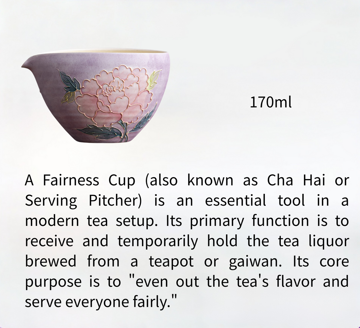 Purple Floral Fair Cup