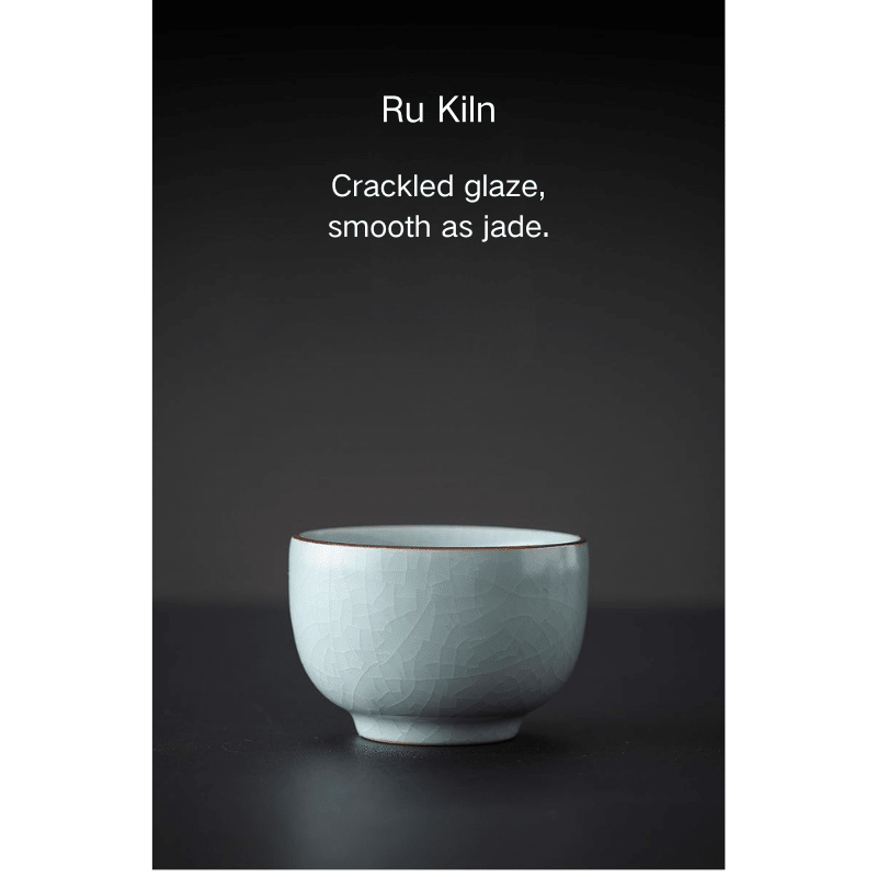 Five Great Kilns Master Teacup Set, Ru / Jun / Ge / Guan / Ding Kiln,Ideal Corporate Gift for Christmas, Birthday, Housewarming, or Business Occasions - Moonlight Friday