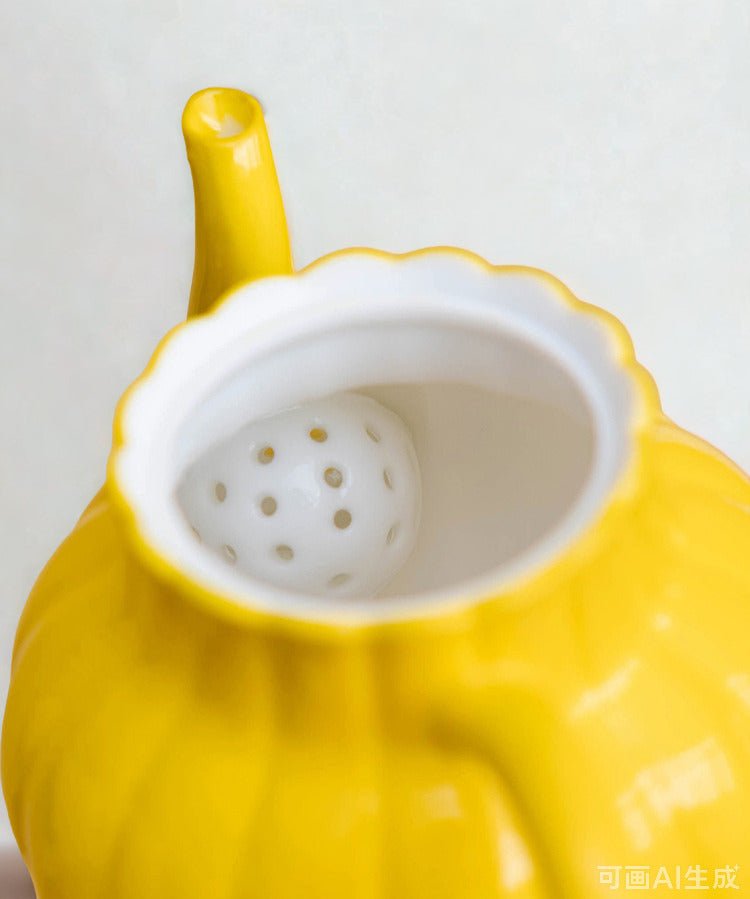 Hand-painted Chrysanthemum Petal Teapot, 150 ml Capacity, Dehua Crafted - Moonlight Friday