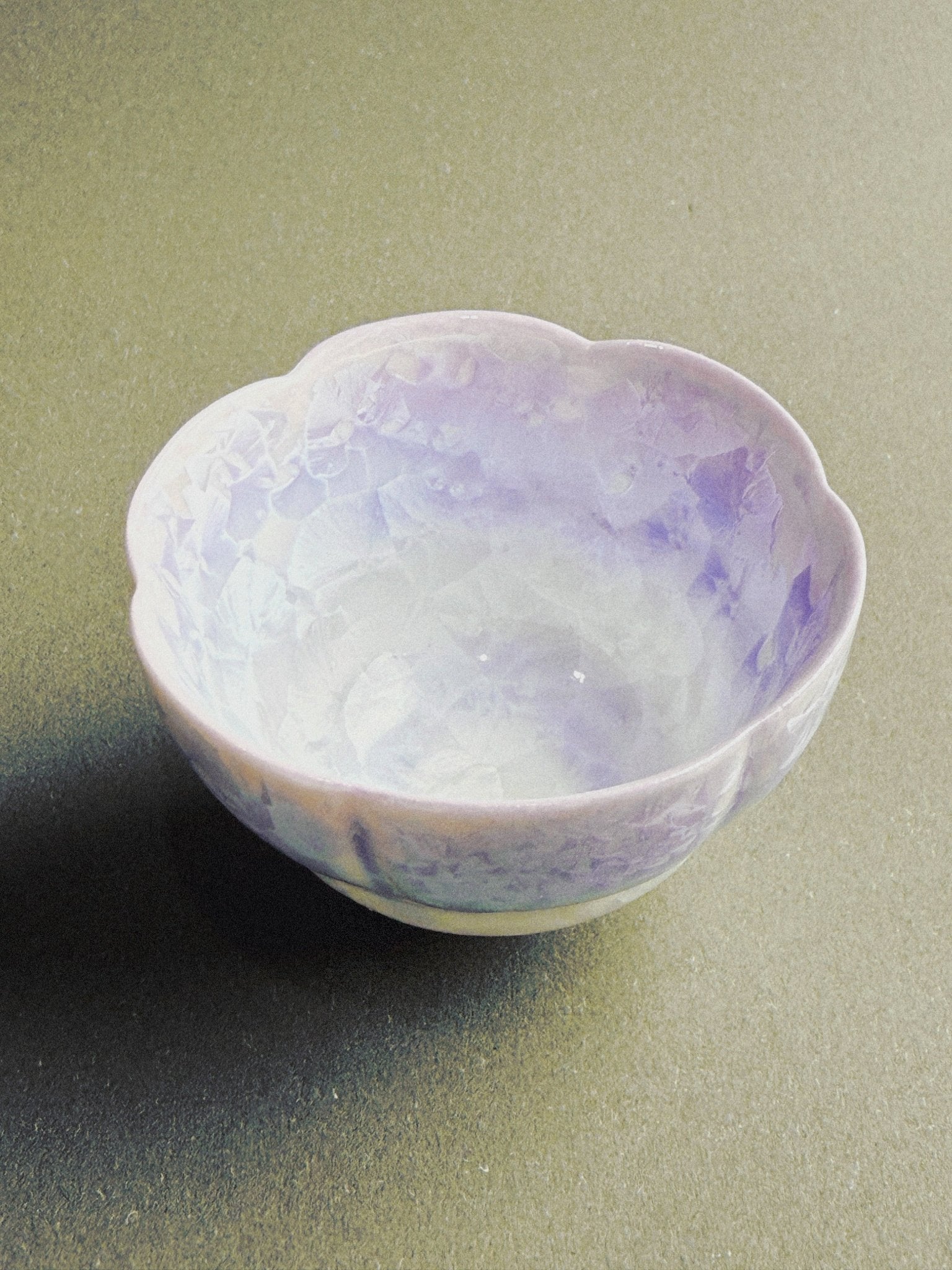 Kiln - Transformed Crystal Glaze Flower Bud Cup - Moonlight Friday