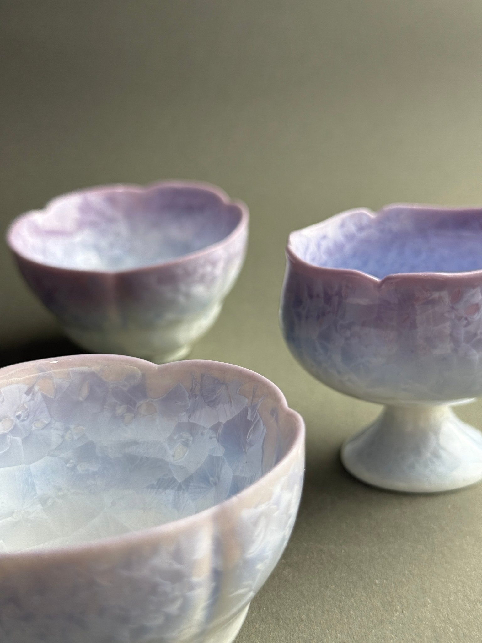 Kiln - Transformed Crystal Glaze Rose Cup - Moonlight Friday