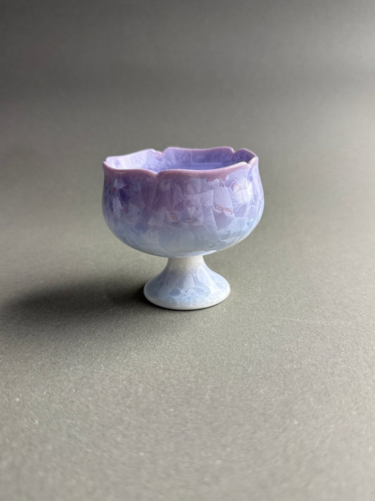 Kiln - Transformed Crystal Glaze Rose Cup - Moonlight Friday
