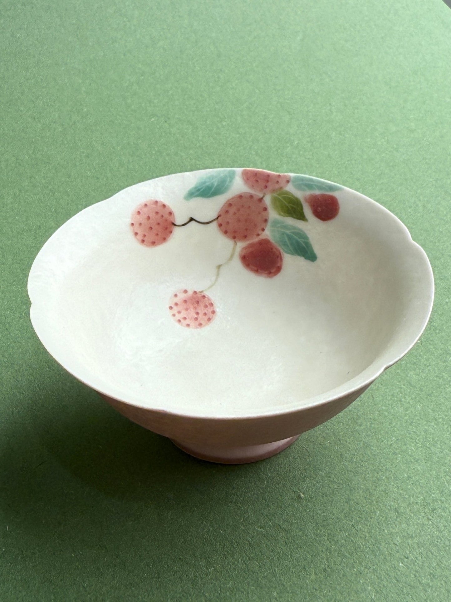 Dehua Ceramic Litchi Half-Moon Cup 50ml Handmade Porcelain Capital - Moonlight Friday