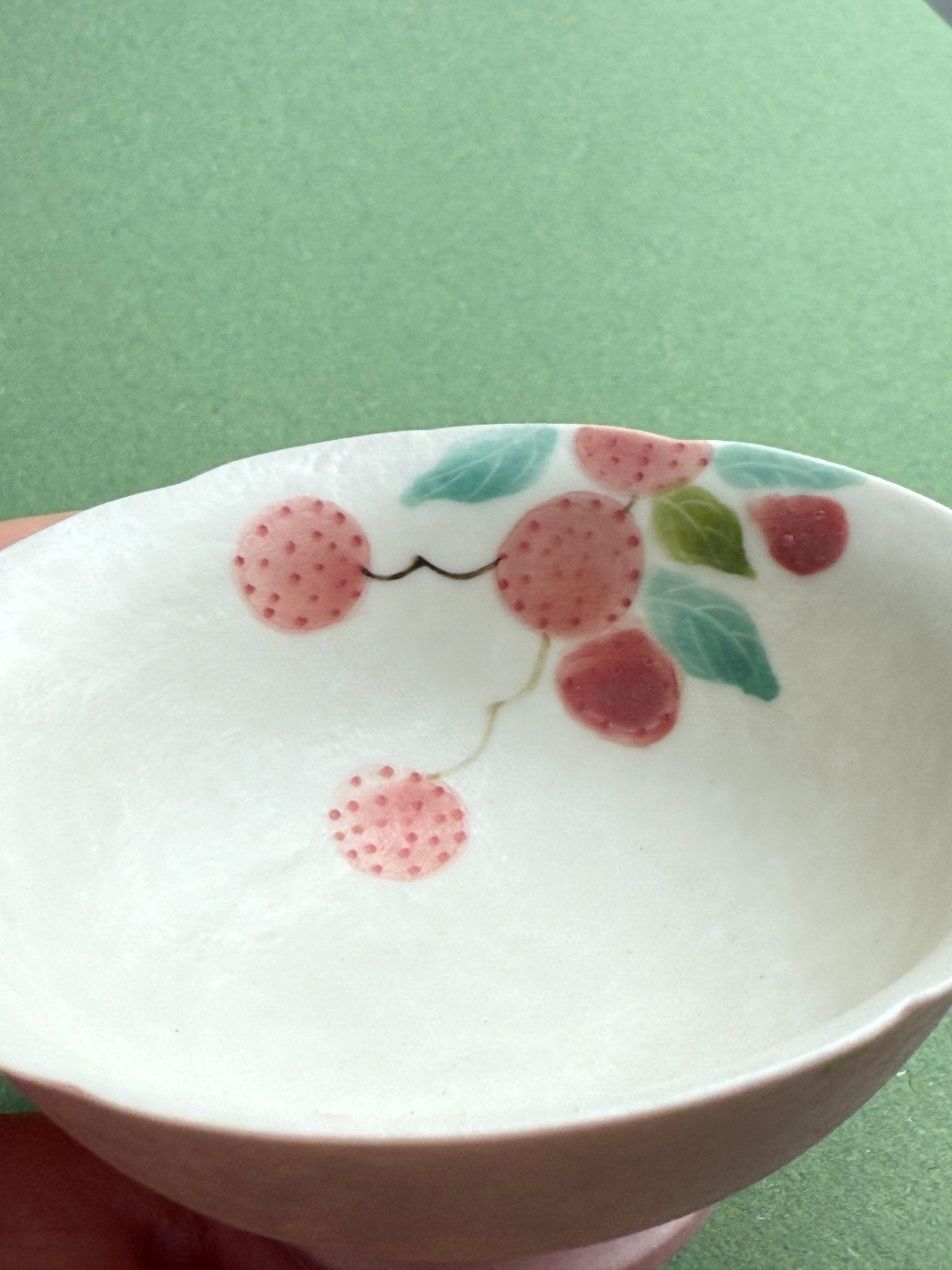 Dehua Ceramic Litchi Half-Moon Cup 50ml Handmade Porcelain Capital - Moonlight Friday