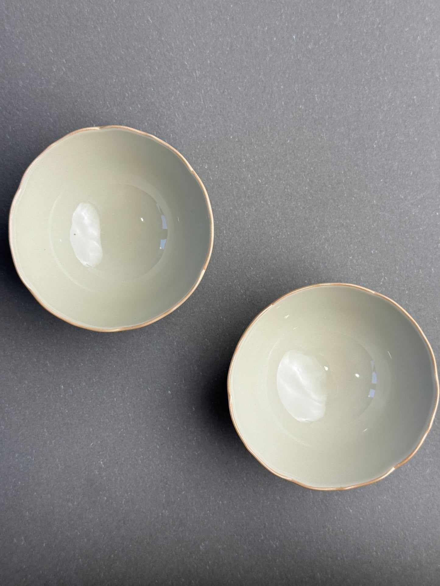 Mountains and Seas Hand - painted pair cups - Floral Rim Cup - Moonlight Friday
