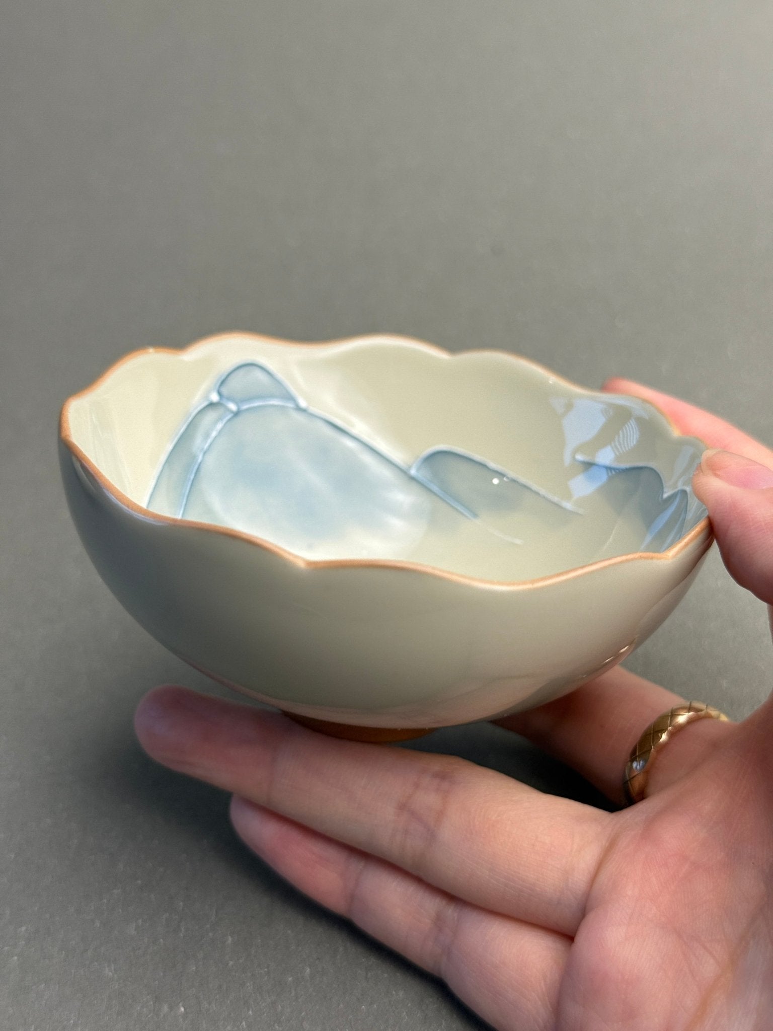Mountains and Seas Hand - painted pair cups - Wide Rim Cup - Moonlight Friday
