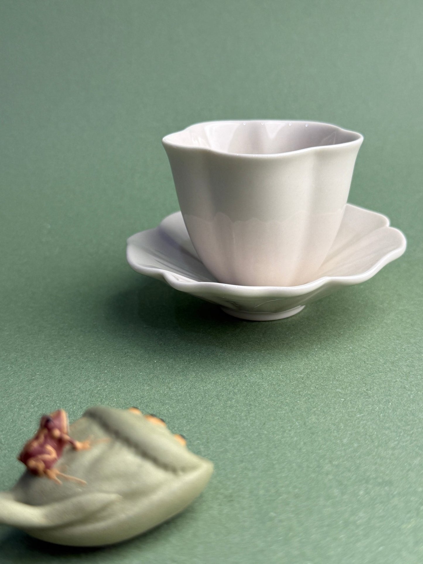 Plant Ash · Floral Tea Cup + Saucer Set - Moonlight Friday