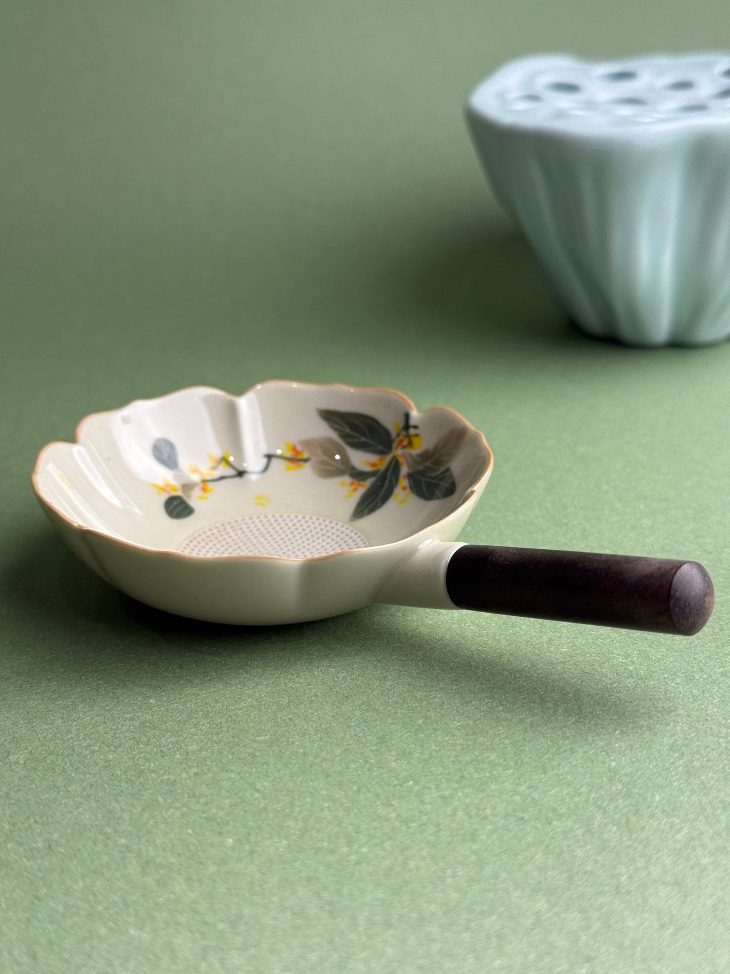 Plant Ash Wooden Handle Tea Strainer - Moonlight Friday