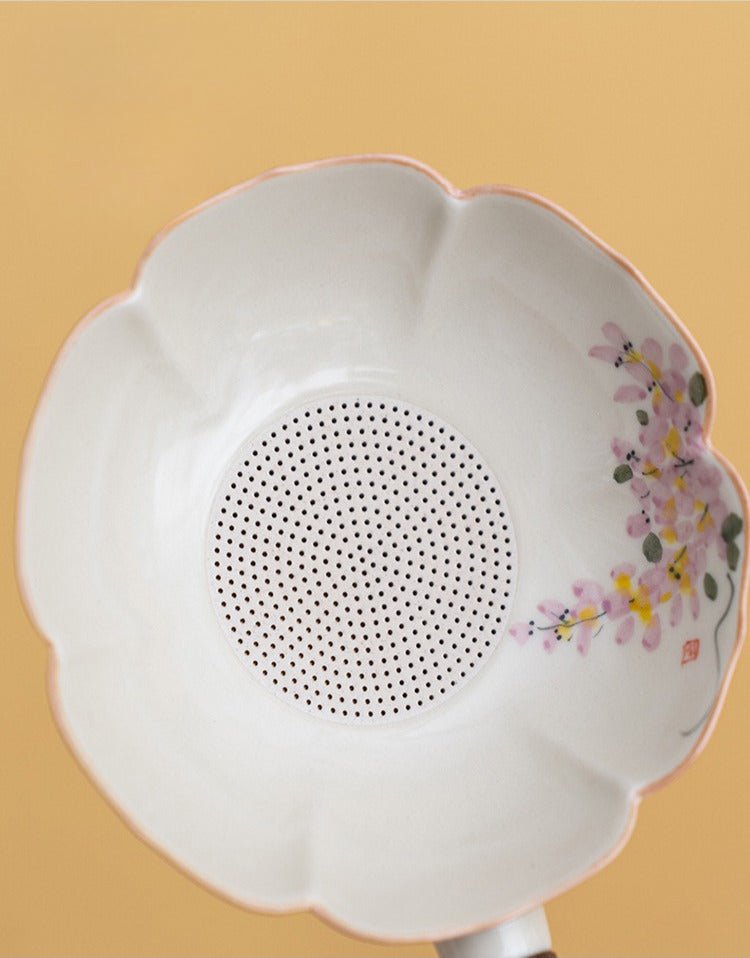 Plant Ash Wooden Handle Tea Strainer - Moonlight Friday