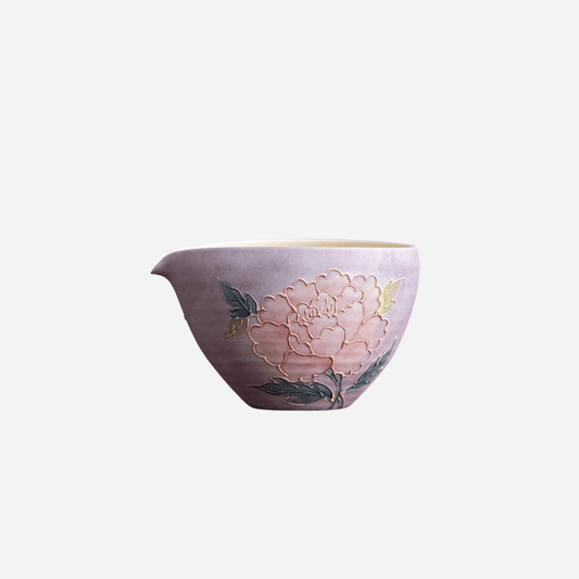 Hand-Painted Rustic Tea Cup, Fair 170ml Dehua Coarse Pottery Elegant Design - Moonlight Friday