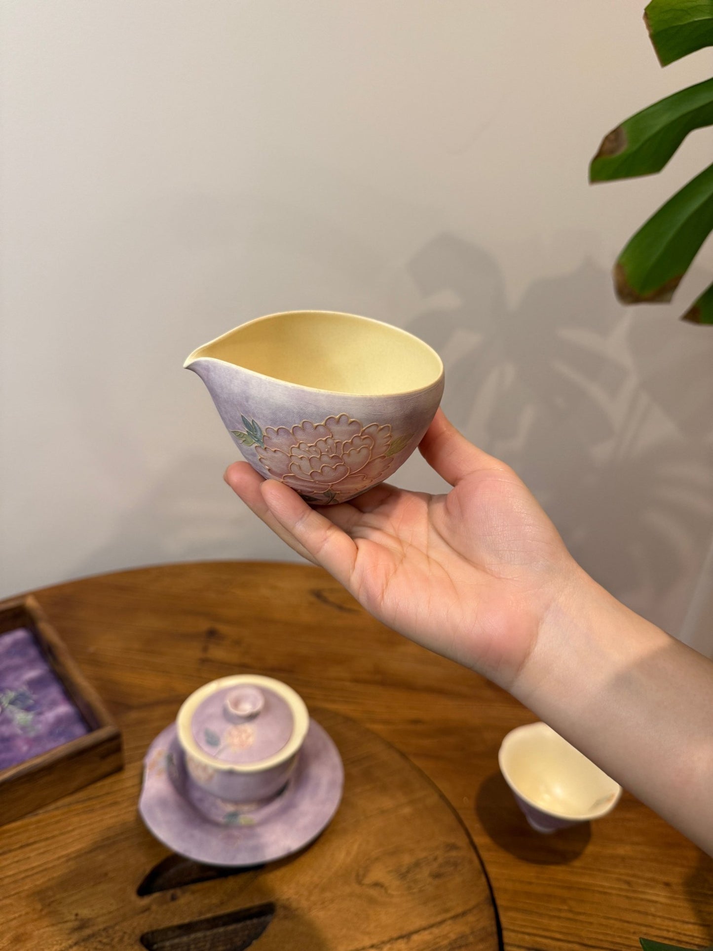 Hand-Painted Rustic Tea Cup, Fair 170ml Dehua Coarse Pottery Elegant Design - Moonlight Friday