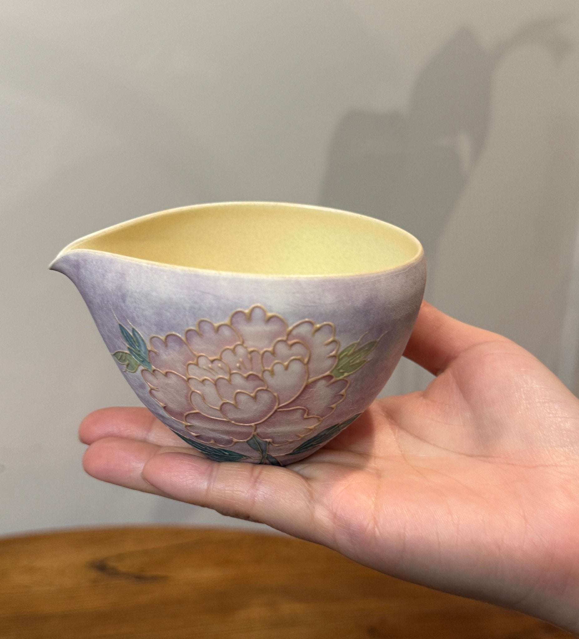 Hand-Painted Rustic Tea Cup, Fair 170ml Dehua Coarse Pottery Elegant Design - Moonlight Friday