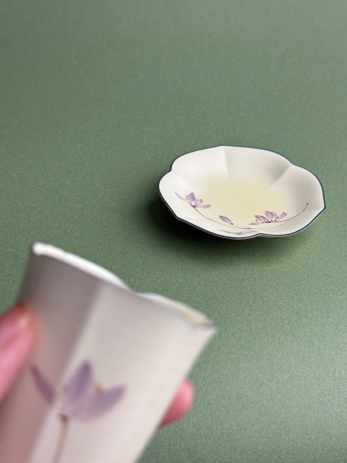 Purple Orchid Tea Cup + Saucer Set - Moonlight Friday