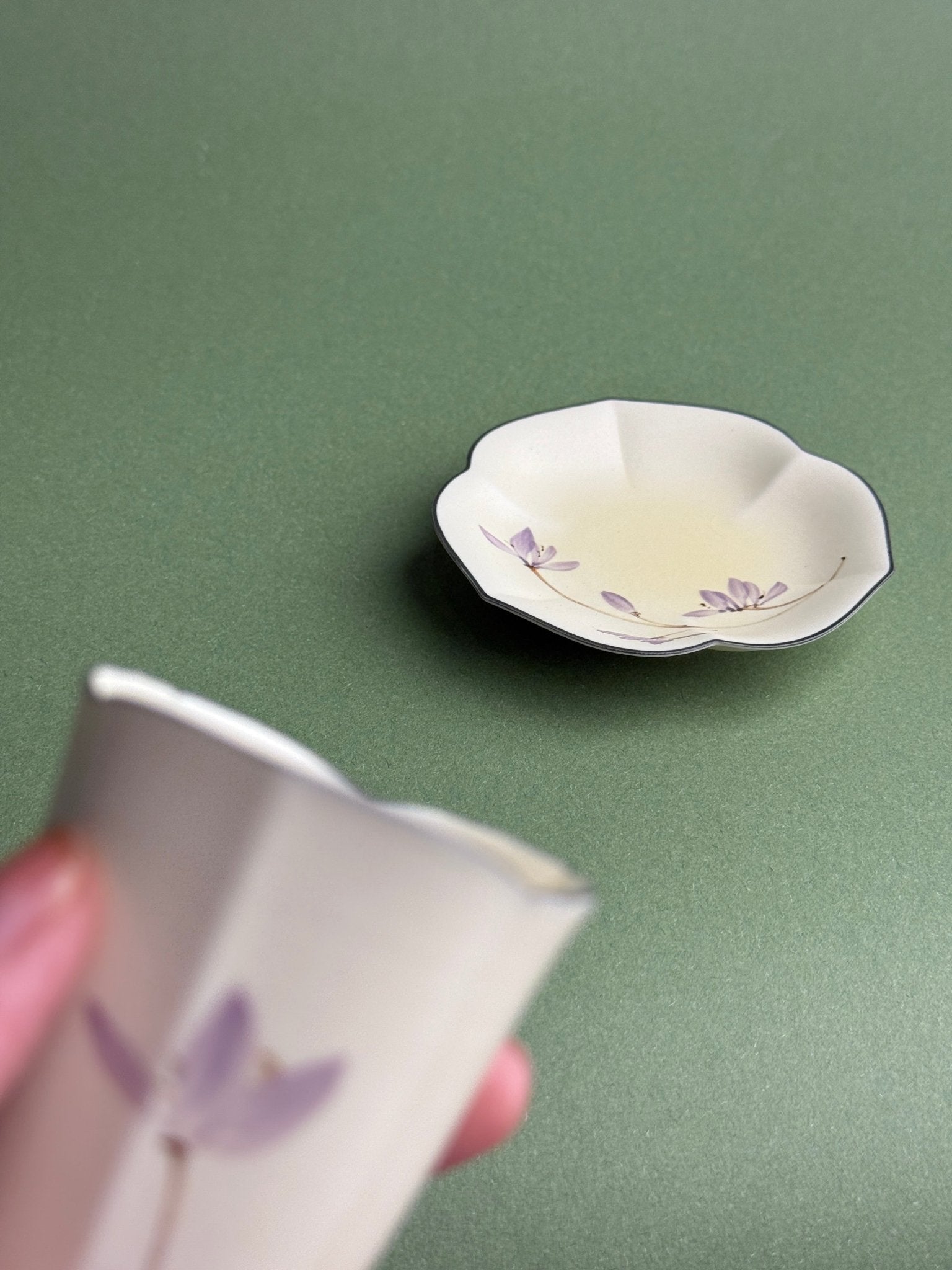 Purple Orchid Tea Cup + Saucer Set - Moonlight Friday