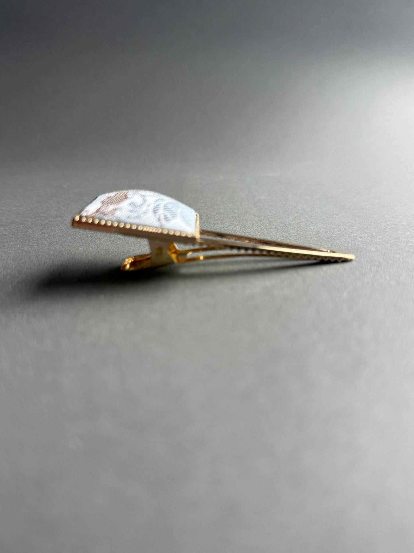 Song Jin Hair Clip Square Shape HuLu Pattern Traditional Style - Moonlight Friday