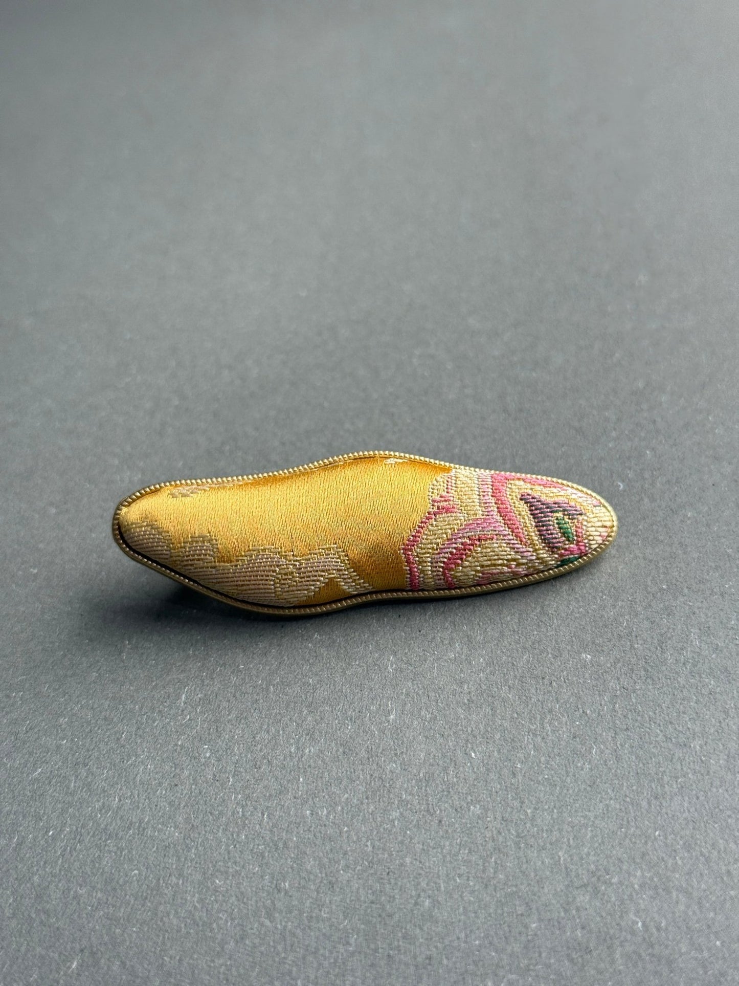 Song Jin Hair Clip Wave Shape Yellow Traditional Pattern - Moonlight Friday